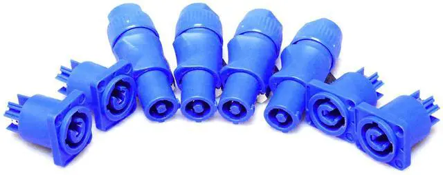 Alt view image 5 of 6 - Powercon Connectors, Compatible with Neutrik Nac3mpa Powercon Adapter in Connector to Panel Mount, Male to Power Cable Connectors 4 Packs