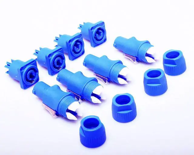 Alt view image 6 of 6 - Powercon Connectors, Compatible with Neutrik Nac3mpa Powercon Adapter in Connector to Panel Mount, Male to Power Cable Connectors 4 Packs