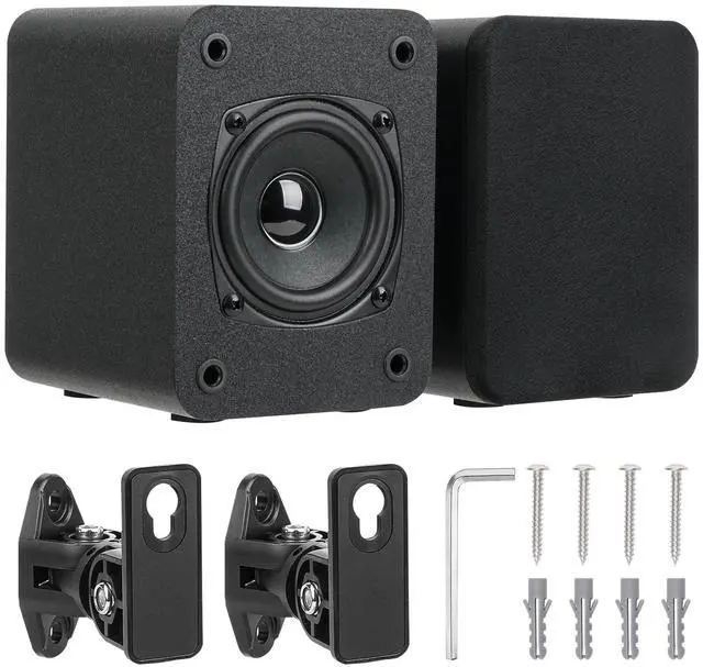 Main image of Indoor Wall Mount Passive Speakers with 3" Drivers, 6 | Rear Surround Sound Speakers for Home Theater Surround Sound Systems, Receiver or Amplifier Required