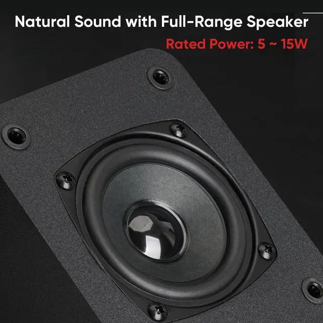 Alt view image 2 of 3 - Indoor Wall Mount Passive Speakers with 3" Drivers, 6 | Rear Surround Sound Speakers for Home Theater Surround Sound Systems, Receiver or Amplifier Required