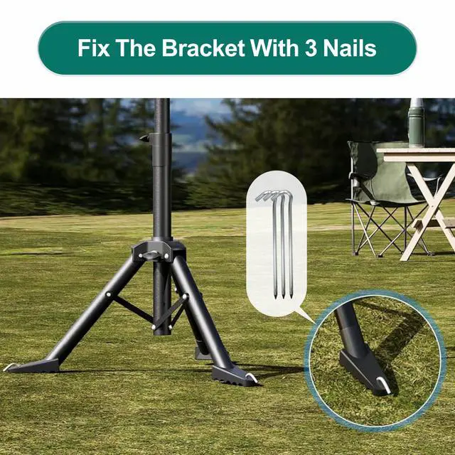 Alt view image 3 of 6 - Gen 3 Starlink Tripod Stand with Pipe Adapter, Starlink Tripod Mount Gen 3, Height Adjustable Starlink Mount, Starlink Accessories for Yard Camping RV Travel