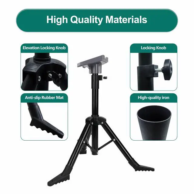 Alt view image 5 of 6 - Gen 3 Starlink Tripod Stand with Pipe Adapter, Starlink Tripod Mount Gen 3, Height Adjustable Starlink Mount, Starlink Accessories for Yard Camping RV Travel