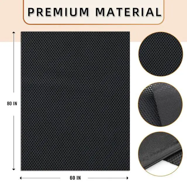 Alt view image 4 of 6 - Stereo Mesh Fabric for Speaker Repair 60 x 40 in / 150 x 100 CM - Premium Quality Speaker Grill Cloth for Speaker Restoration and Repair Black