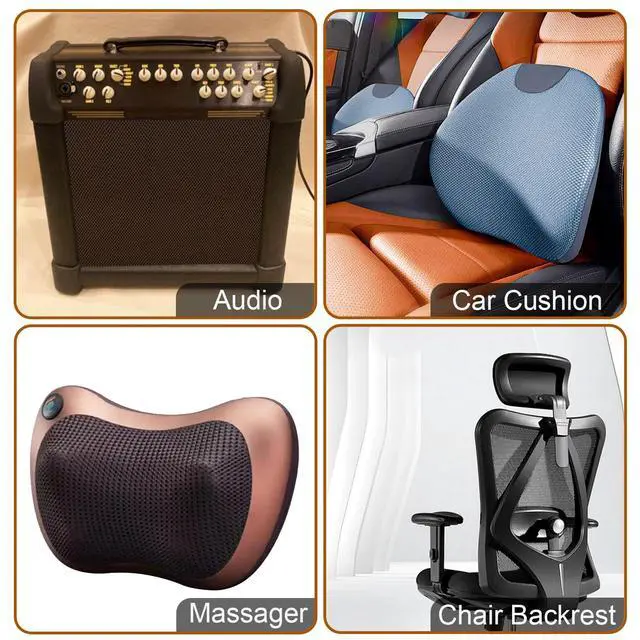 Alt view image 6 of 6 - Stereo Mesh Fabric for Speaker Repair 60 x 40 in / 150 x 100 CM - Premium Quality Speaker Grill Cloth for Speaker Restoration and Repair Black