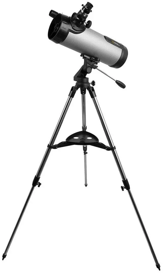Alt view image 3 of 6 - National Geographic NT114CF 114mm Reflector Telescope Carbon-Fiber Tube, 500mm Focal Length (f/4.4), Includes 2 Plssl Eyepieces, 2 Barlow Lens, Red-Dot Finder, Smartphone Adapter & Tripod
