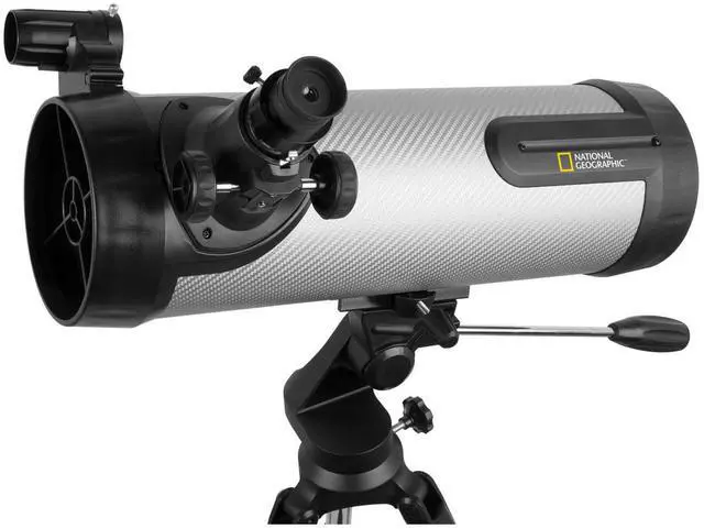 Alt view image 6 of 6 - National Geographic NT114CF 114mm Reflector Telescope Carbon-Fiber Tube, 500mm Focal Length (f/4.4), Includes 2 Plssl Eyepieces, 2 Barlow Lens, Red-Dot Finder, Smartphone Adapter & Tripod