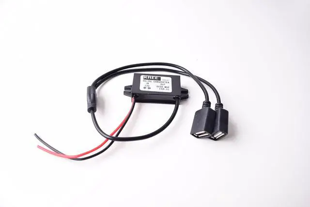 Alt view image 3 of 6 - Car Hard Wire Charger, 12V to 5V Dual USB Female Port Charging Cable Direct Link Hard Wired Step Down Converter Power Supply for Dash Camera Car DVR GPS