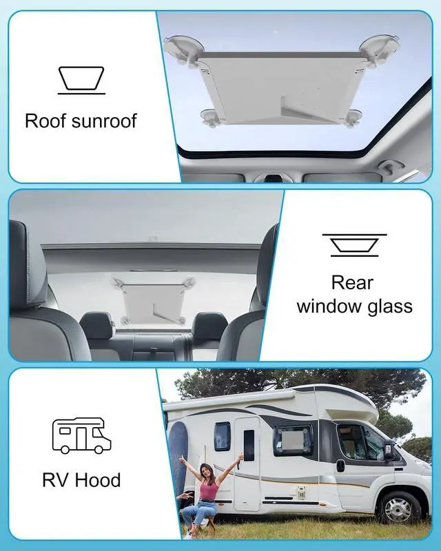 Alt view image 6 of 6 - Starlink Mini Suction Cup Mount for Car, Starlink Mini Accessories Kit with 2 Replaceable Suction Cups, Automotive Sunroof Mechanicals, Strong Grip for RVs Windows, Boats, and Road Trips (White)