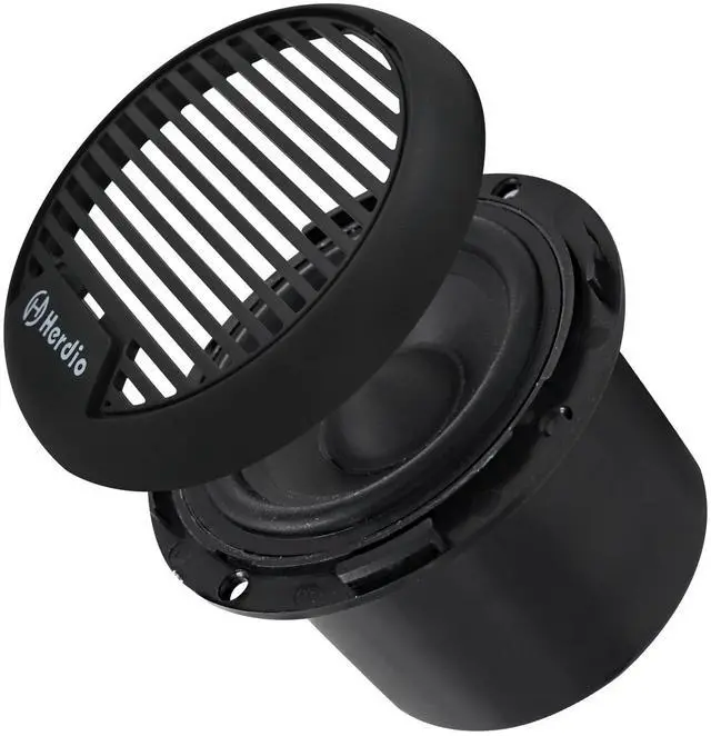 Alt view image 4 of 6 - 3" inch Marine Bluetooth Speakers Boat Motorcycle Hot tub Stereo with Max Power 140 Watt (Black)
