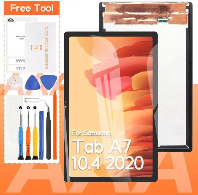 Main image of Screen Replacement For Samsung Galaxy Tab A7 10.4 SM-T500 SM-T505 LCD Display Touch Screen Digitizer Full Assembly,with Tools(Black)