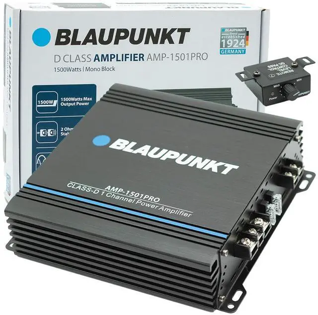 Main image of AMP-1501PRO 1500W Monoblock Amplifier - Compact Design, Class D, 2 Ohm Stable