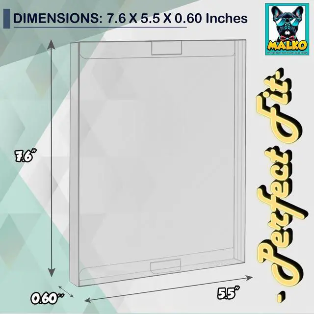 Alt view image 4 of 6 - 20 Pack Video Game Protector Case Compatible with: PS2 | WII - WII U | Gamecube | Xbox & DVD Standard Case | Acid Free Protective Sleeve