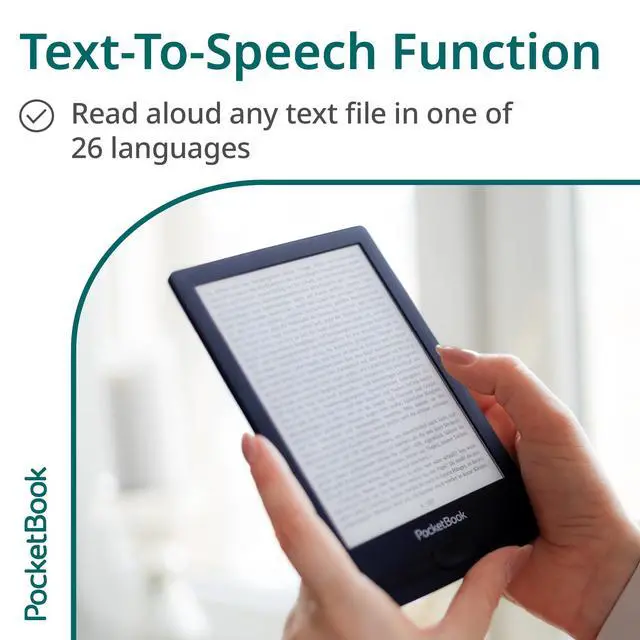 Alt view image 5 of 6 - Verse Pro E-Reader Waterproof | Eye-Friendly 6'' E-Ink Carta HD Touchscreen | Audio-Book & E-Book Reader | Text-to-Speech Function | SMARTlight | 16GB | WiFi & Bluetooth | Red