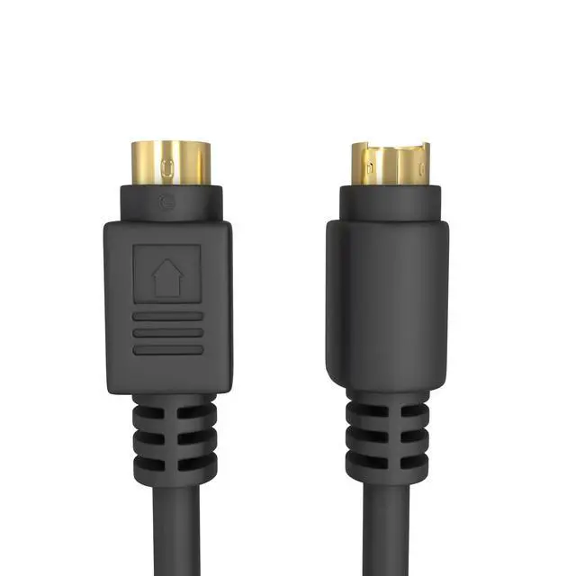 Alt view image 4 of 6 - S Video Cable 25 ft SVHS 4-PIN Video Cable Mini Din S-Video Cord for Home Theater, Camcorder, DSS Receiver, DVD Player- Black