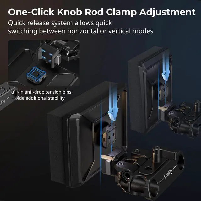 Alt view image 5 of 6 - Lightweight Chest Pad with 15mm LWS Rod Clamp for Handheld Camera Operation - MD3183