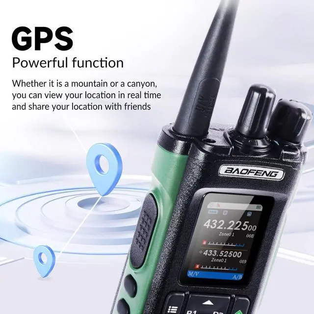 Alt view image 3 of 6 - UV-32 UV32 10W Ham 2 Way Radio GPS One-Key Frequency Matching Writing Frequency APP Satellite Positioning Type-C UV32(1PC) (1)