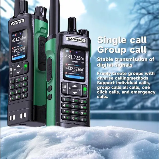 Alt view image 6 of 6 - UV-32 UV32 10W Ham 2 Way Radio GPS One-Key Frequency Matching Writing Frequency APP Satellite Positioning Type-C UV32(1PC) (1)
