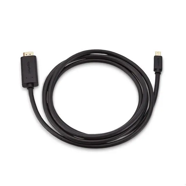 Alt view image 6 of 6 - Mini DisplayPort to HDMI Cable for MacBook Air/Pro, 1080p, Gold-Plated Plugs, 6 Foot, Black