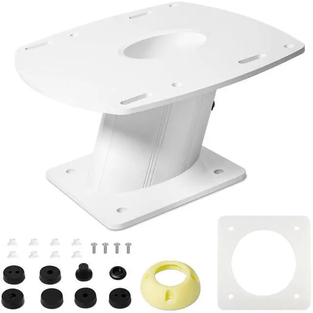 Main image of APT-150-01 Aluminum Radar Mount 6" AFT Leaning Compatible with Garmin Raymarine Simrad Radomes