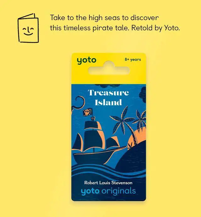 Alt view image 2 of 6 - Classics: Treasure Island - Kids Audio Card, Ages 8+ | Screen-free Treasure Island audiobook card for Player and Mini | classic story for playtime bedtime travel | ages 8+
