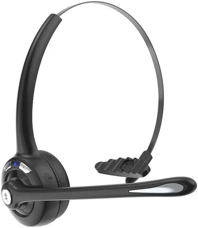 Main image of Bluetooth Headset with Microphone,V5.1,Noise Canceling Wireless On Ear Headphones, Bluetooth Headphones with Mic, Phone Headset Mute Button for Laptop, Skype, Call Centers, Office, Trucker