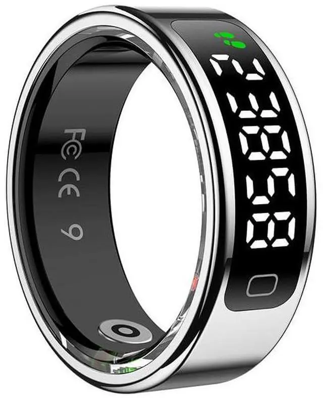 Main image of Smart Ring for Women for Men,Fitness Tracker Ring with Monitors Heart Rate,Blood Oxygen,Sleep,Stress and 60 Health Metrics(Sliver, 10)