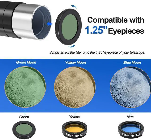 Alt view image 6 of 6 - Telescope for Kids and Adults,80mm Aperture 600mm Focal Length Beginners Astronomical Telescope for Adults high Powered (30X-750X),Refractor Astronomy telescopes Kids 6-8 8-12 Over 5 Year Old