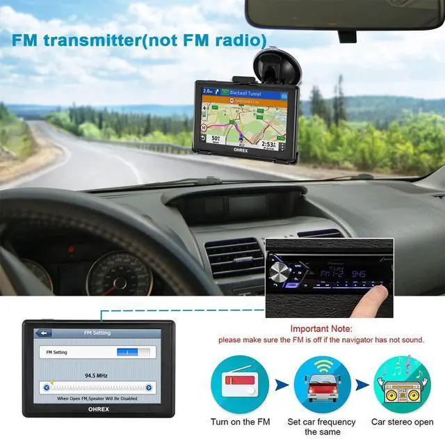 Alt view image 3 of 6 - GPS Navigator for Car,Truck GPS Commercial Drivers 2026,5Touchscreen | 5 Trucker GPS,Latest 2026 Map with Free Updates,Custom Routing,Driver Alerts