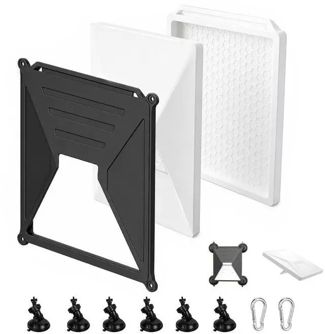 Main image of Starlink Mini Mount Kit & Starlink Mini Protective Cover, Suction Cup Mount 3-in-1 Silicone Case with Front Cover Compatible with Window, Sunroof, Windshield Mount for RV, Truck, Jeep, Camping Travel