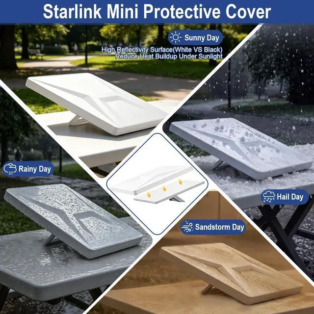 Alt view image 6 of 6 - Starlink Mini Mount Kit & Starlink Mini Protective Cover, Suction Cup Mount 3-in-1 Silicone Case with Front Cover Compatible with Window, Sunroof, Windshield Mount for RV, Truck, Jeep, Camping Travel