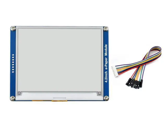 Alt view image 2 of 6 - 4.2inch E-Ink Display Module Compatible with Raspberry Pi 5/4B/3B/Zero/Zero W/Zero 2W/Pico/Pico W/Pico WH, 400x300 Resolution Three-Color SPI Interface
