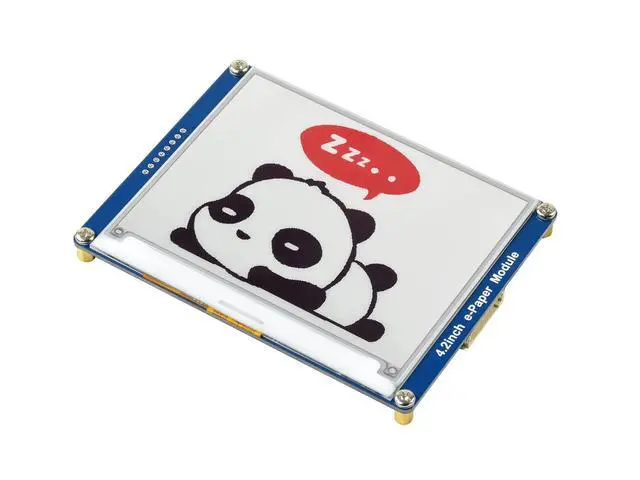 Alt view image 3 of 6 - 4.2inch E-Ink Display Module Compatible with Raspberry Pi 5/4B/3B/Zero/Zero W/Zero 2W/Pico/Pico W/Pico WH, 400x300 Resolution Three-Color SPI Interface
