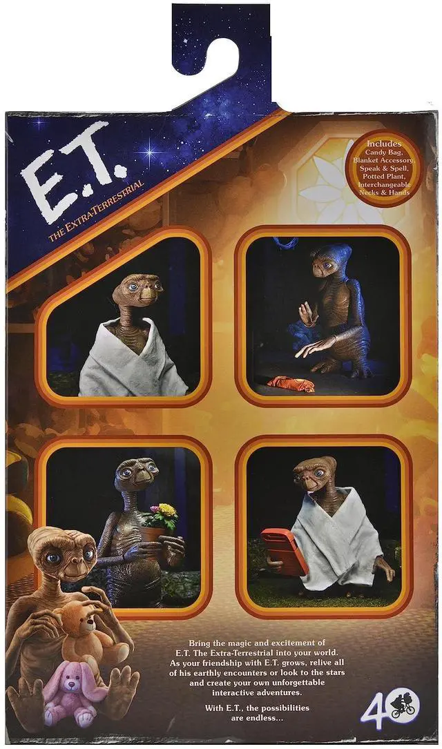Alt view image 5 of 6 - E.T. - 40th Anniversary E.T. Ultimate 7" Action Figure | E.T. The Extra-Terrestrial 5 Inch Action Figure Ultimate - E.T. Original