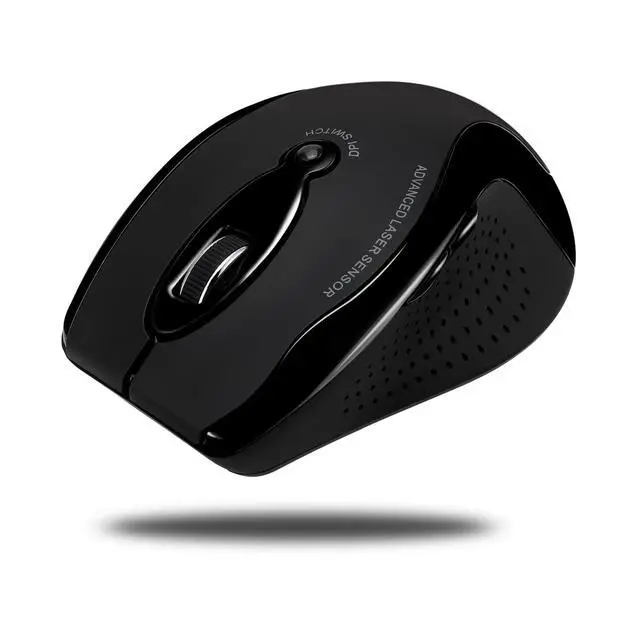 Alt view image 3 of 6 - iMouse G25 Wireless Ergonomic Mouse, Black, 3 Levels Adjustable DPI | 800 1200 1600, 2 Internet Navigation Buttons, 2.4 GHz RF, Right Hand Right Handed, Office Desktop PC Laptop