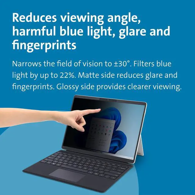 Alt view image 4 of 6 - Surface Pro 11, 10, X, 9 & 8 Magnetic Privacy Screen, Removable Privacy Filter for 13 inch Surface Pro, Touch Screen and Surface Pen enabled for Microsoft Laptops (K51700WW)