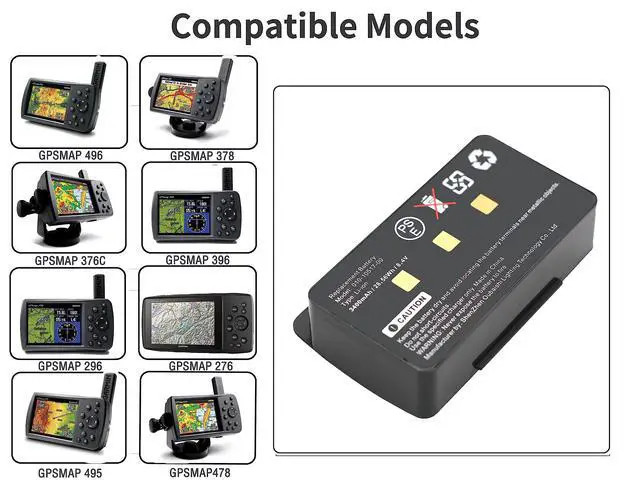 Alt view image 2 of 3 - 3400mAh Battery for gpsmap 496 GPSMAP 276 GPSMAP 276c GPSMAP 296 GPSMAP 396 GPSMAP 376 GPSMAP 376C GPSMAP 378