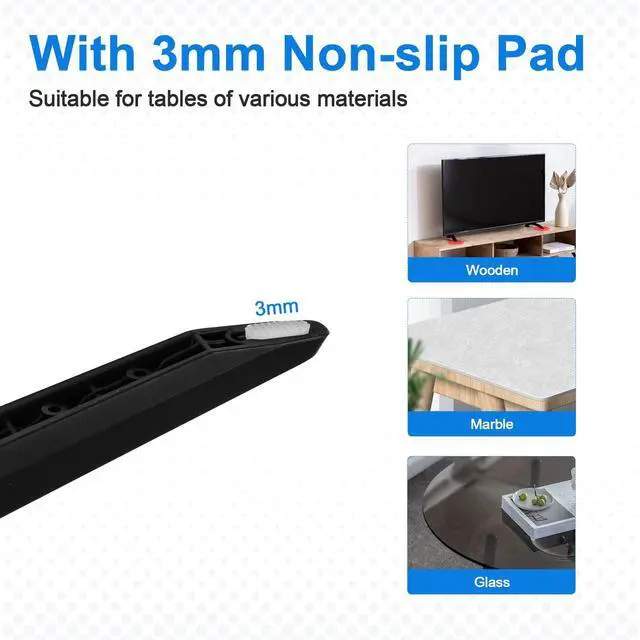 Alt view image 5 of 6 - TV Stand Legs Replacement for LG 49 50 55 Inch 49UJ6300 49LJ5550 49UK6300 50UJ6300 50UK6300MEZ64114730 55UK6500 55UK6300 55UM6900 55UK6090PUA 55UN7300 55LJ550M 50UM7300