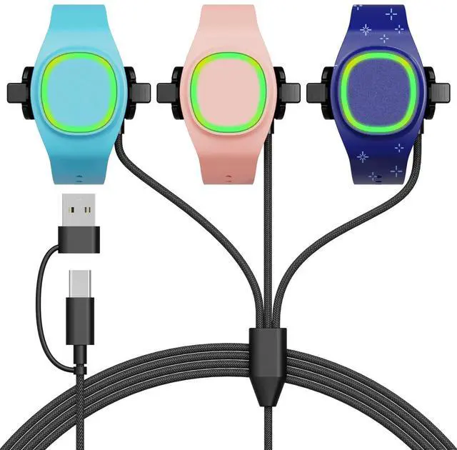 Main image of 3-in-1 Charger Compatible with Disney-Magic Band Charger | USB-C and USB-A, Portable Charger for MagicBand+,Disney-Essentials