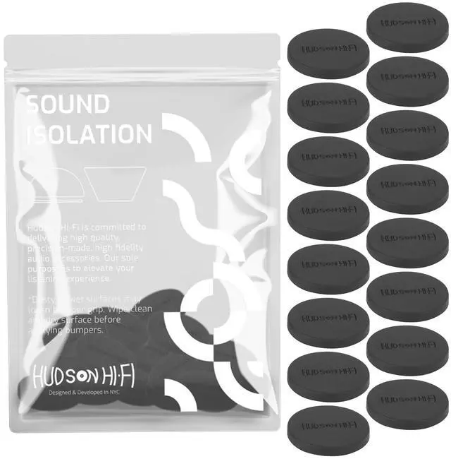 Main image of 1" Platinum Silicone Isolation Dot, Non-Skid Isolation Feet - No Adhesive - 20 Duro - 16 Pack