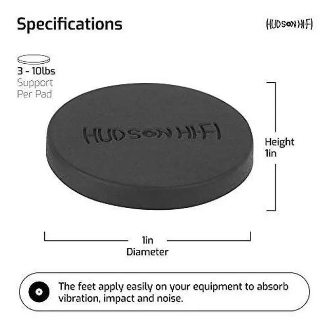 Alt view image 3 of 6 - 1" Platinum Silicone Isolation Dot, Non-Skid Isolation Feet - No Adhesive - 20 Duro - 16 Pack