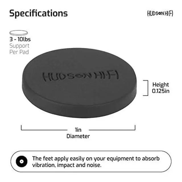 Alt view image 4 of 6 - 1" Platinum Silicone Isolation Dot, Non-Skid Isolation Feet - No Adhesive - 20 Duro - 16 Pack
