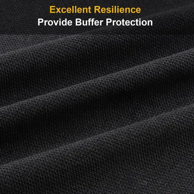 Alt view image 3 of 6 - 108" x 54" Speaker Grill Cloth, Acoustic Fabric Stereo Grill Cloth | Replacement for Speakers Mesh Cover Media Cabinet Renovation Home Stage Audio Repair Vintage Speaker Black