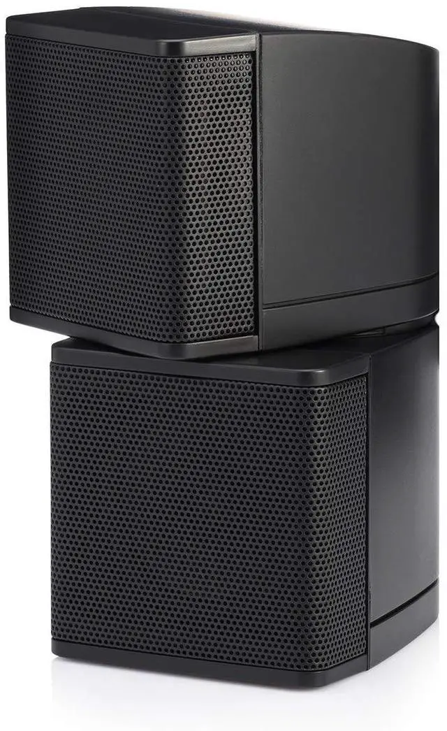 Alt view image 4 of 6 - MC2.5B Dual 2.5 Swiveling Surround Sound Mini Cube Speaker (Pair, Black) (Without Brackets)
