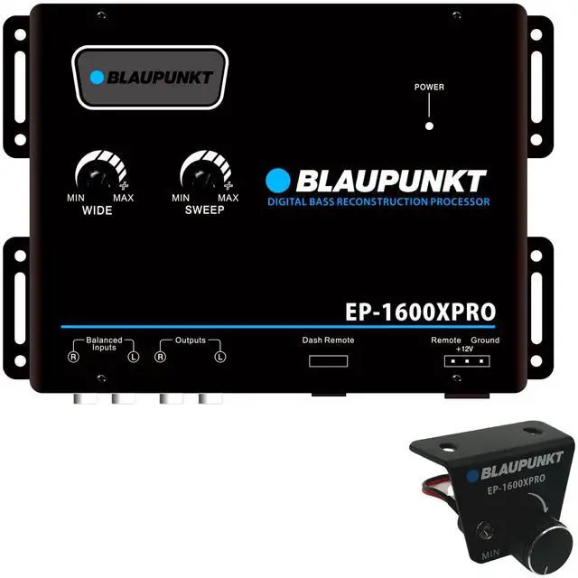 Main image of EP-1600XPRO Digital Bass Enhancer Processor - Digital Sound Restoration, Maximizer & Reproducer - Car Audio Booster - Black