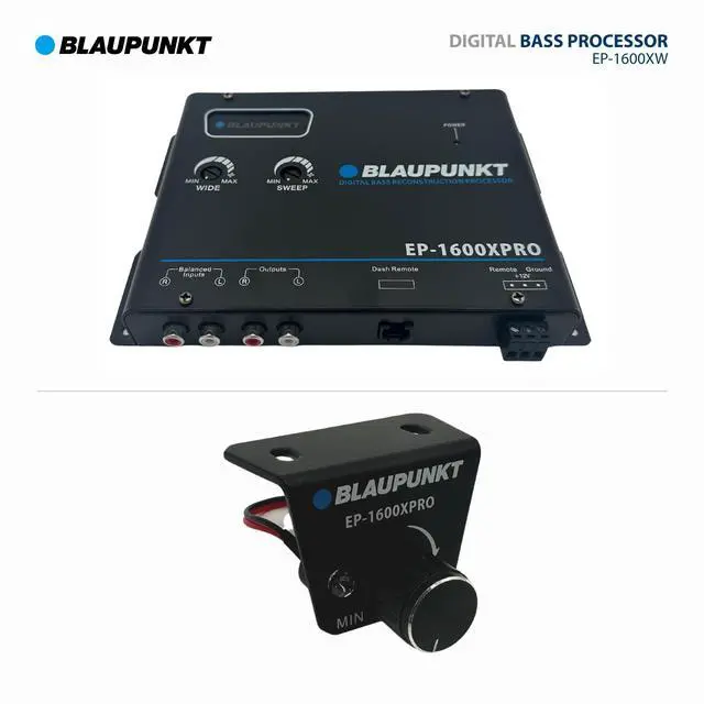 Alt view image 4 of 4 - EP-1600XPRO Digital Bass Enhancer Processor - Digital Sound Restoration, Maximizer & Reproducer - Car Audio Booster - Black