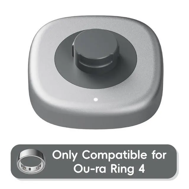 Alt view image 4 of 6 - Smart Ring Charger Compatible with Ou-ra Ring 4, Fast Charging Dock and Type-C Cable (Size 09)