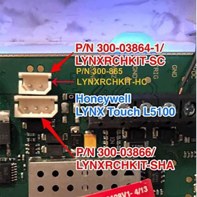 Alt view image 3 of 5 - 1PACK 300-03864-1 Battery 7.2V 1100mAh Compatible for Alarm Lynx WALYNX-RCHB-SC Honeywell Lynx Touch K5109, L3000, L5000, L5100 ADEMCO 300-06868