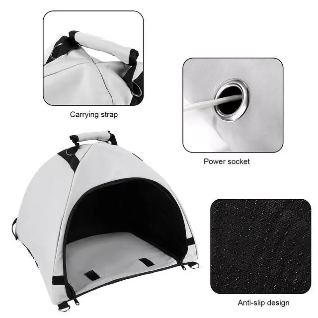 Alt view image 4 of 6 - Laptop Tent, Sun Shade Waterproof Fabric Laptop Protective Hood for Computer Working Outside Accessories Part Glare Shield & Heat Reflective Awning Convertible Foldable Tote for Outdoor