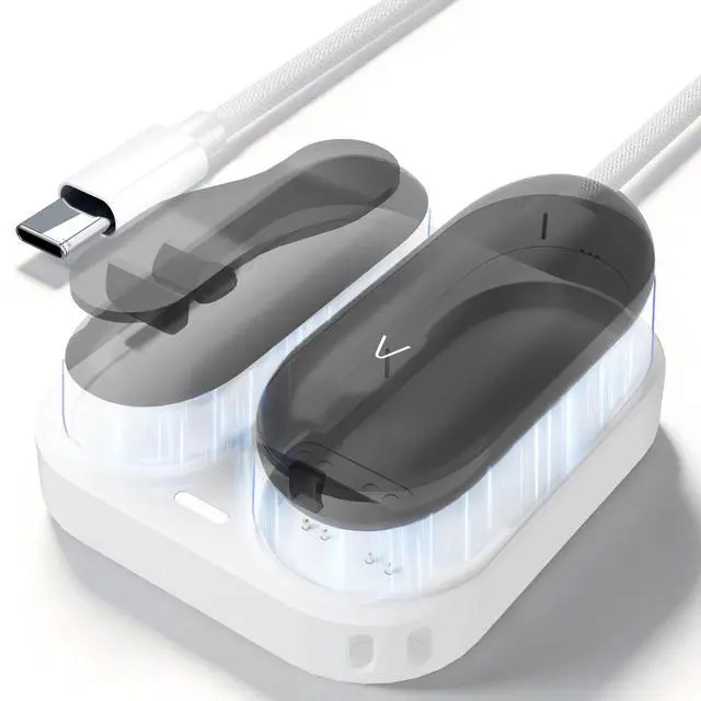 Main image of 2-in-1 Magnetic Charging Dock for PLAUD NotePin Voice Recorder with USB-C Braided Cable, Fast Charging Replacement Accessory for NotePin AI Voice Recorder