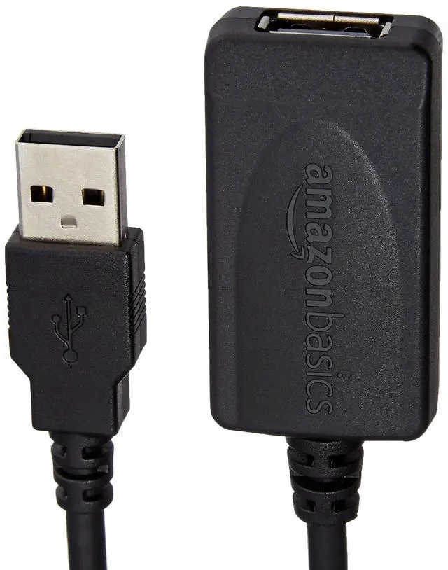 Alt view image 3 of 5 - USB 2.0 Extension Cable, USB-A Male to Female Active Repeater Cable for Printer, Mouse, Keyboard or Scanners, 480Mbps High-Speed Data Transfer, 32 Feet, Black